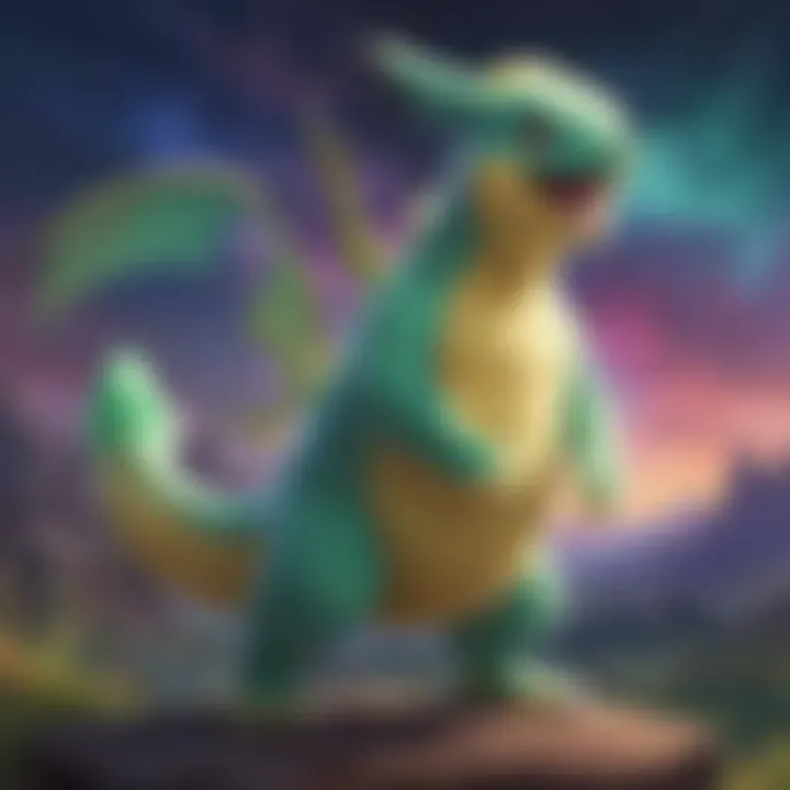 Ethereal Pokemon surrounded by shimmering auroras