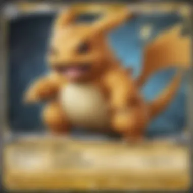 Detailed close-up of a rare Pokémon card showcasing its features