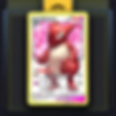 A close-up view of rare Pokémon cards displayed in a collection binder