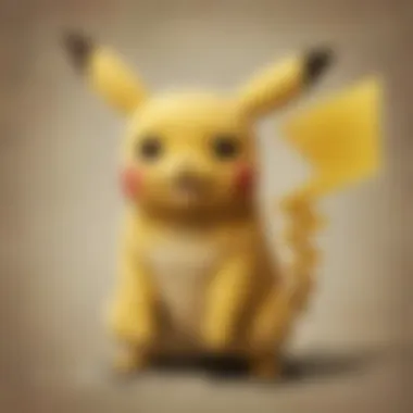 Evocative Pikachu Poster featuring intricate details and artistic flair