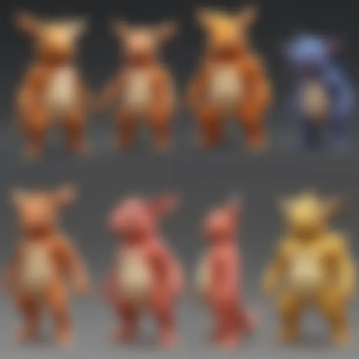 Evolving Pokemon Characters