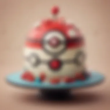 Whimsical Pokeball Cake