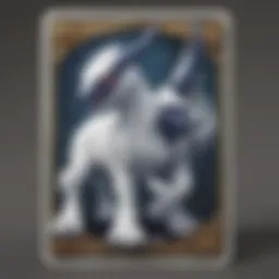 A beautifully illustrated Absol card showcasing its unique design