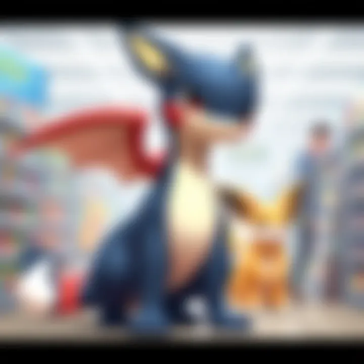 In-Store Experience for Pokémon Enthusiasts Collector examining Pokémon cards in a store