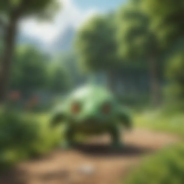 Effective Grass Type Pokemon Gameplay Strategy Illustration