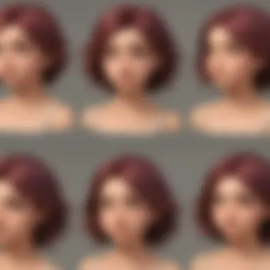 Emotional expressions tied to hair transformation