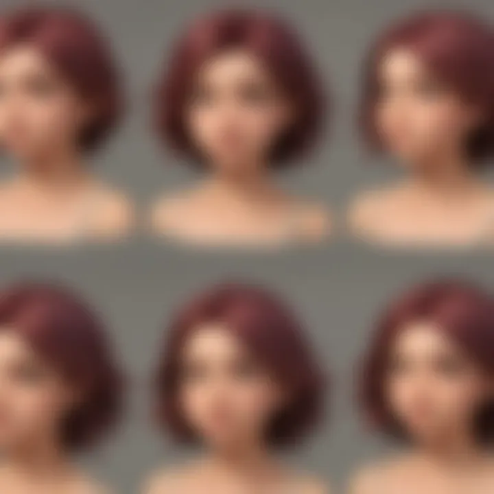 Emotional expressions tied to hair transformation
