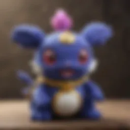 A beautifully crafted Cosmog plush toy showcasing intricate details.