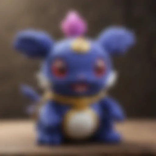 A beautifully crafted Cosmog plush toy showcasing intricate details.