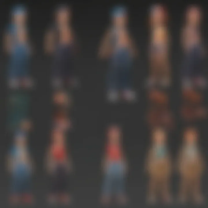 A timeline illustrating the evolution of trainer customization in the Pokemon series