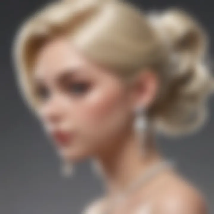 Chic Pearl Earrings close-up shot