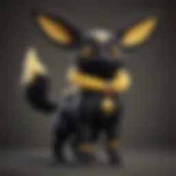 Elegant Umbreon Plush Toy on Display