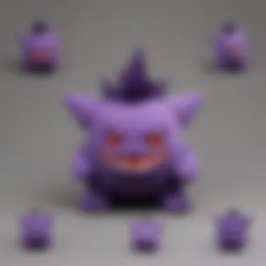 An array of Gengar plush toys in different sizes and styles, highlighting collector's choices