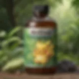 Natural ingredients in a bottle