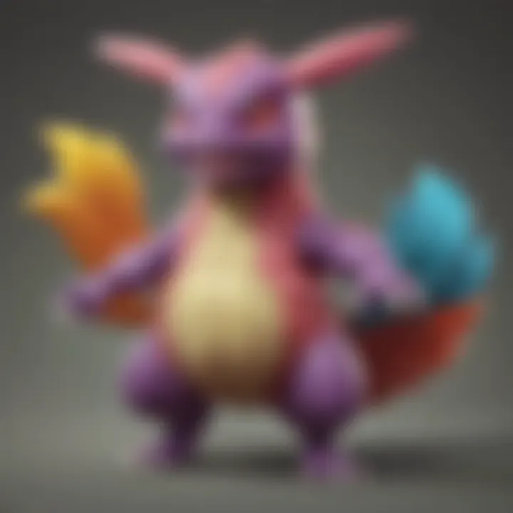 Illustration highlighting the diversity of Pokemon types in the Basic Set