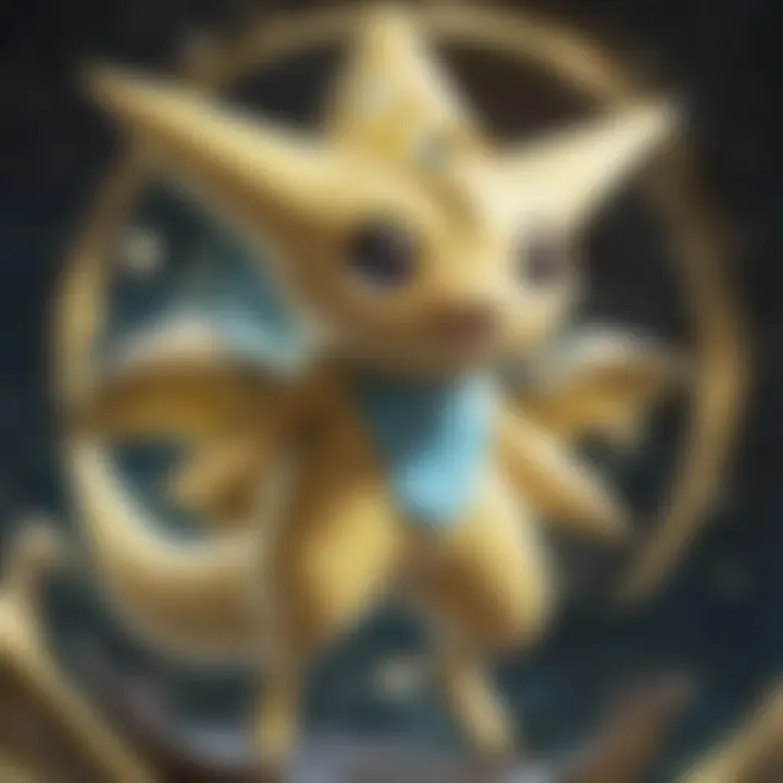 A detailed view of the Jirachi GX card showcasing its artwork and features.