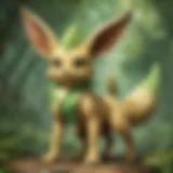 Leafeon showcasing its unique abilities in the TCG environment