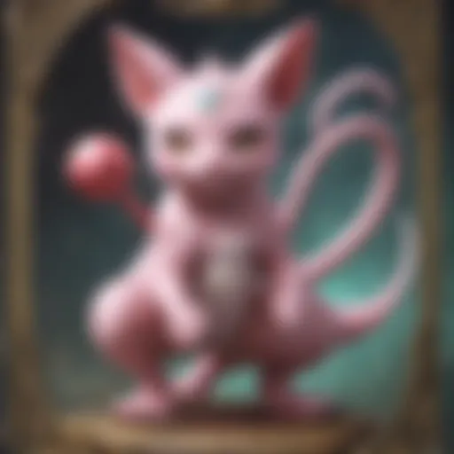 Mew card showcasing its artwork and rarity