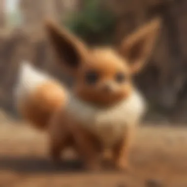 Eevee in a competitive battle setting