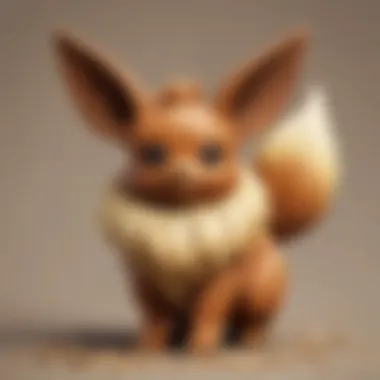 Eevee featured in various Pokémon merchandise