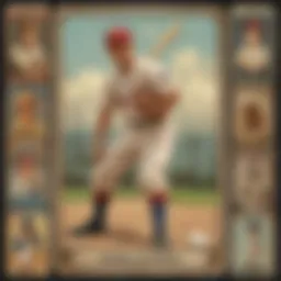 Rare vintage baseball cards showcasing historical figures