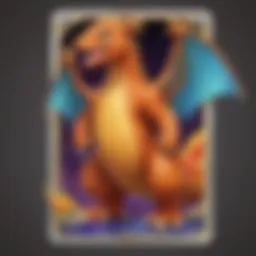 Rare holographic Charizard card in pristine condition