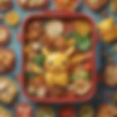 Vibrant Designs of the Pokemon Celebrations Lunch Box Showcasing the Pokemon Celebrations Lunch Box with vibrant designs