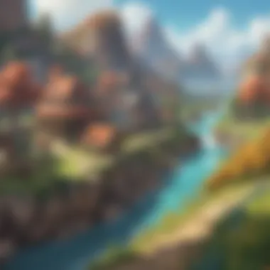 Rich Landscapes and Towns An iconic view of the game’s rich landscapes and towns