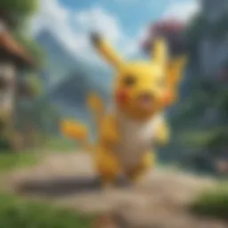 Illustration of a mystical Pokemon Go world