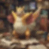 A collection of Pokemon primer books showcasing various genres.