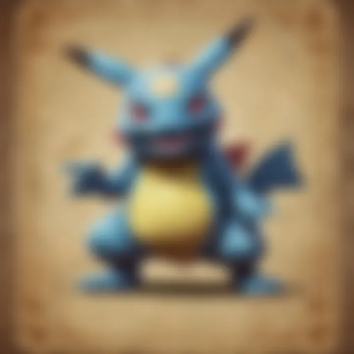 An infographic depicting the evolution of Pokemon card designs over the years