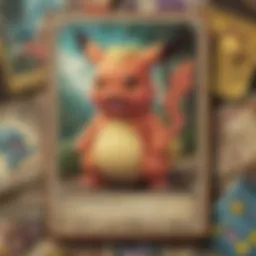 A collection of iconic retro Pokemon cards displayed in a vibrant arrangement