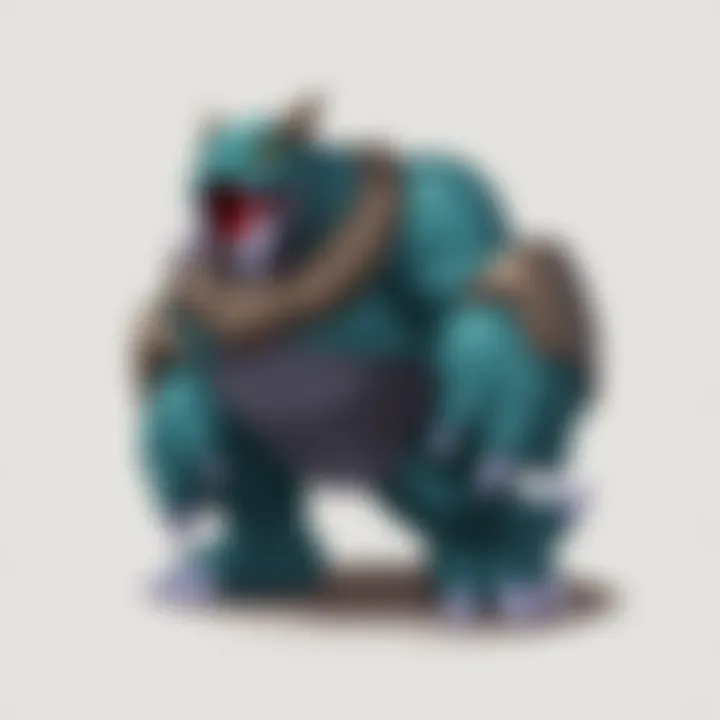 Rhyperior's impact within the Pokémon ecosystem, showcasing its interactions with other Pokémon.