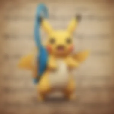 An array of musical notes inspired by Pokémon themes