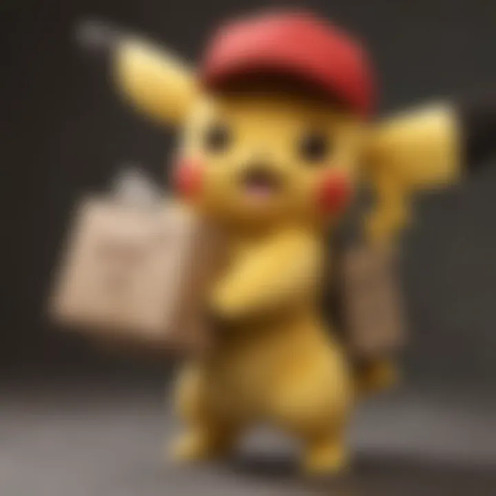 Concept art highlighting Special Delivery Pikachu's unique design elements