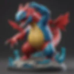 Colorful assortment of target Pokémon battle figures showcasing diverse characters.