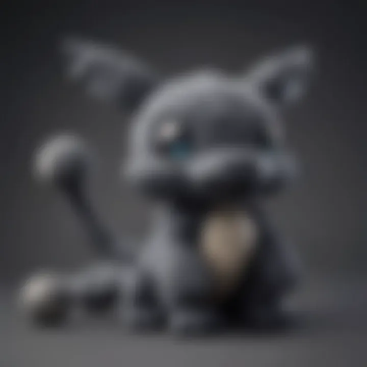 A cozy display of Onix plush toys in a collector's shelf