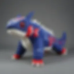 Primal Kyogre plush showcasing its detailed design and vibrant colors