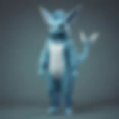 A group of fans wearing Vaporeon onesies at a cultural event, highlighting their connection to the Pokémon universe.