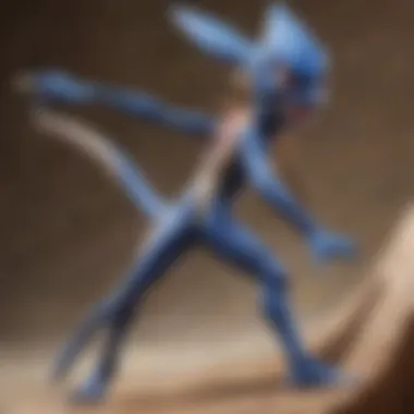 Ash Greninja showcasing its battle stance