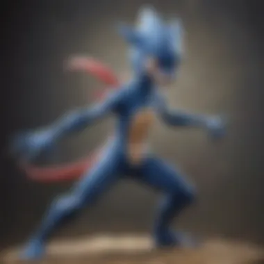 Fan art representation of Ash Greninja