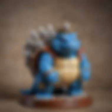 Collector's display of Blastoise Funko figures in vibrant colors