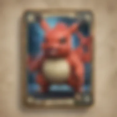Collectible Pokémon Cards Close-up of collectible Pokémon cards from a subscription box