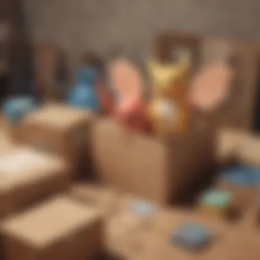 Exciting Unboxing Experience A Pokemon enthusiast unboxing a subscription box with excitement