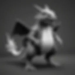 The evolution of black and white Pokémon cards showcasing their unique designs.