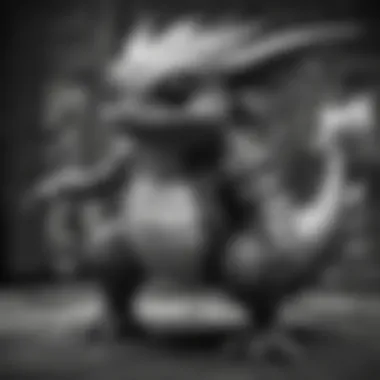 Rare Black and White Pokémon Card Collection A collection of rare black and white Pokémon cards highlighting their collector's value.
