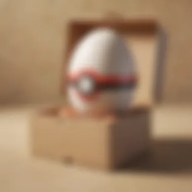 Illustration of a Pokemon egg in a box