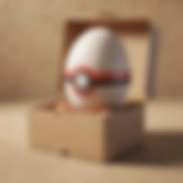 Illustration of a Pokemon egg in a box