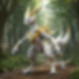 A vibrant landscape showcasing the Hisui region with various Pokémon