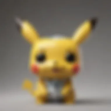 Detailed close-up of a rare Diamond Funko Pop Pikachu figure